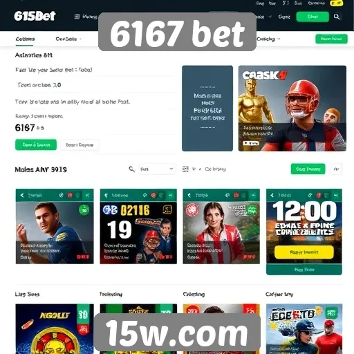 Promoções disponíveis no site 6167 bet